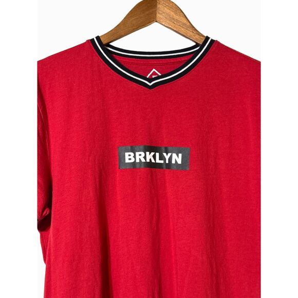 NYC Upstanders Red Men's Short Sleeve Cotton Tee Sheet Medium - Picture 4 of 9